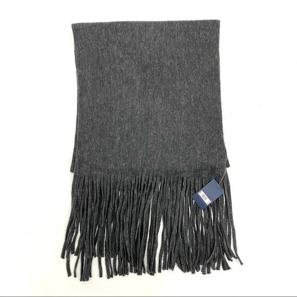 Lucky Brand Solid Brushed Scarf Dark Gray Soft Cozy Winter Preppy One size - Picture 3 of 7